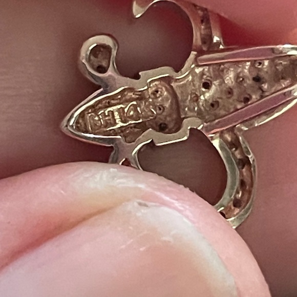 Effy 14K Rose Gold Fleur de Lis Necklace - Picture 5 of 7